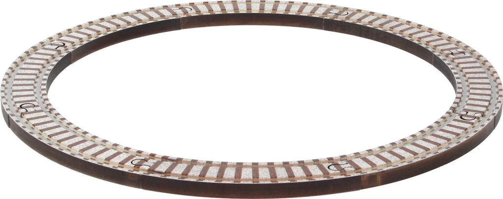 8-piece Circle Train Track Set | USA NameTrains Maple Landmark