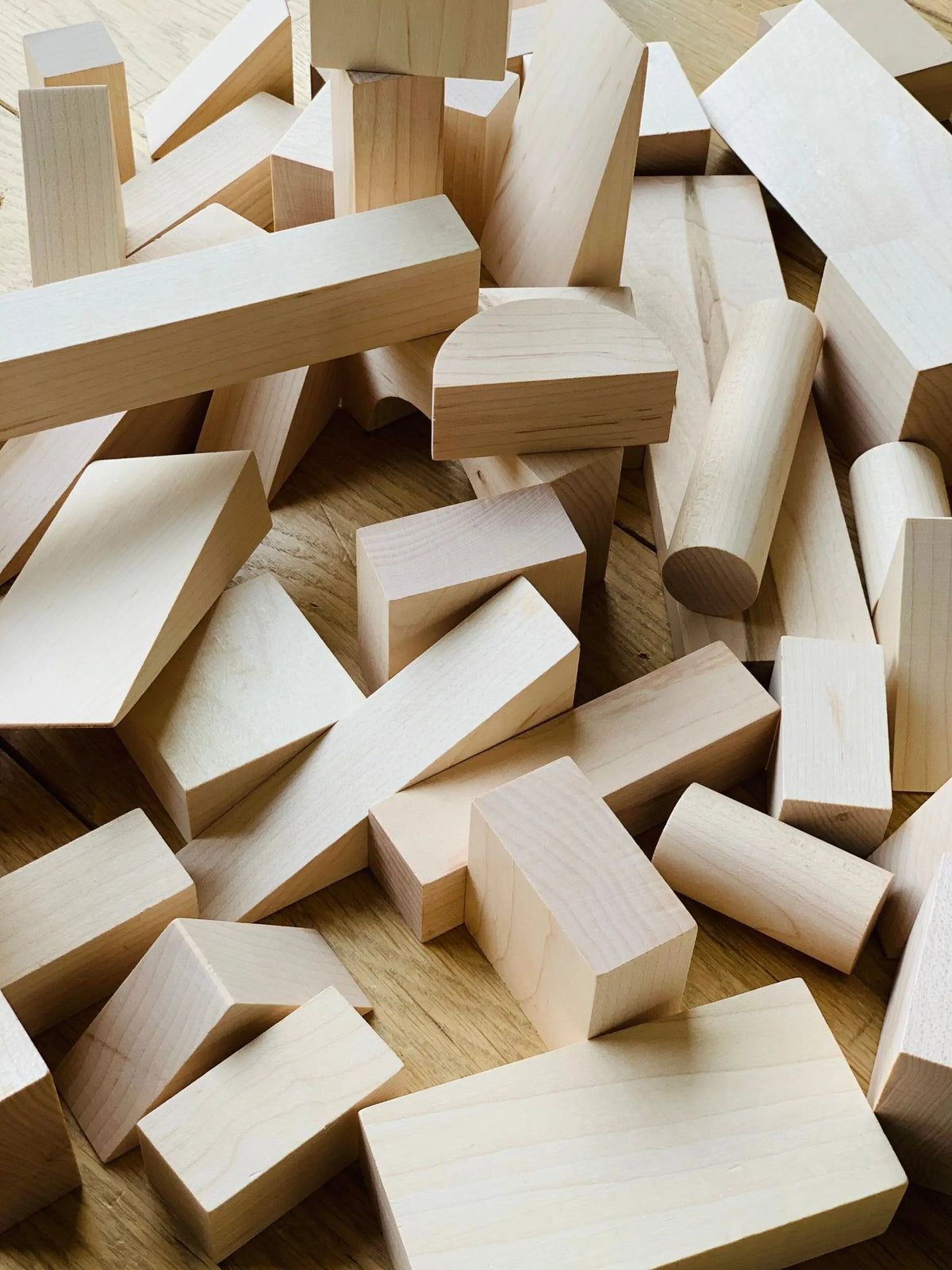Advanced Builder Wooden Blocks Set - 78 pieces 