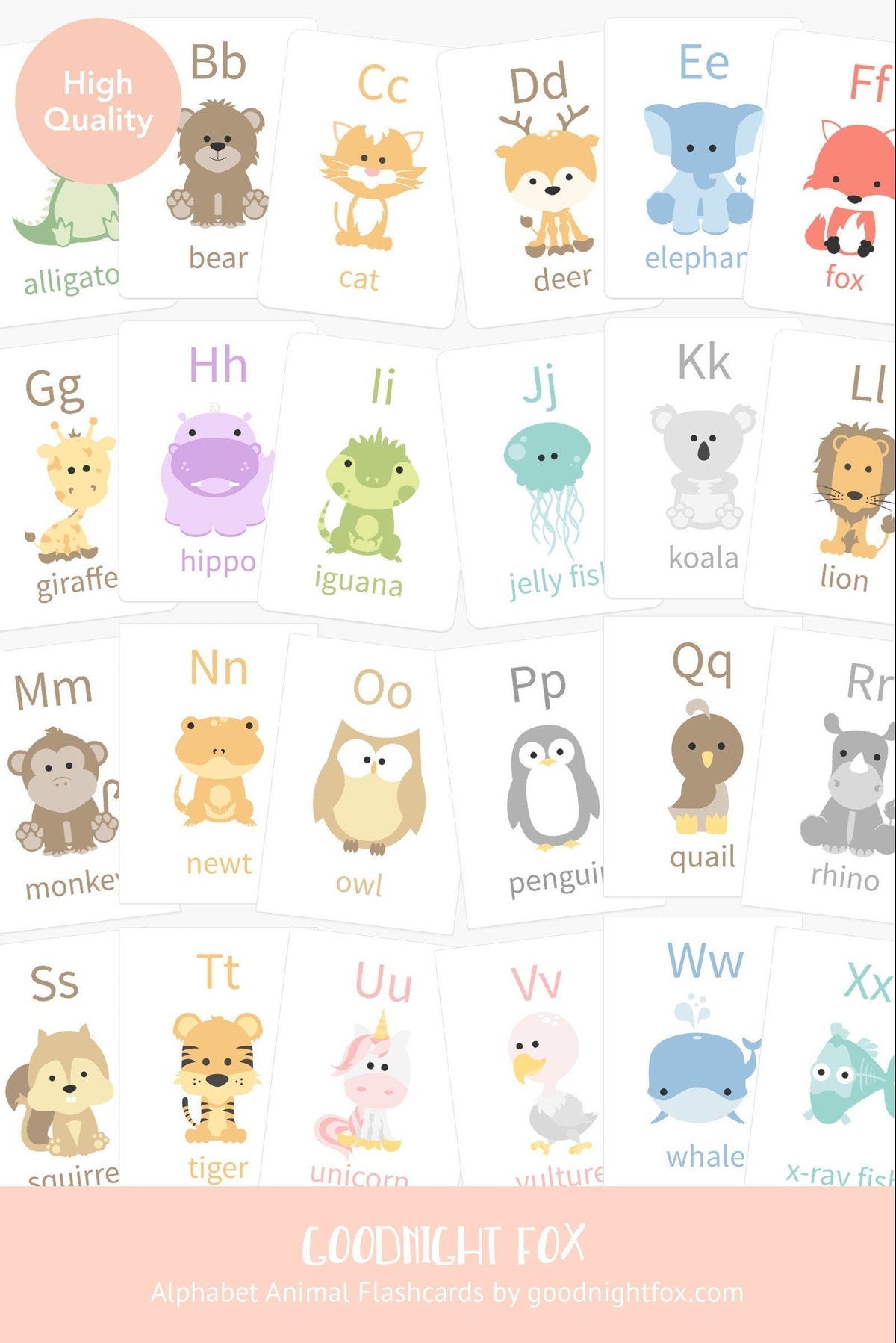 Alphabet Flashcards - The Baby Penguin