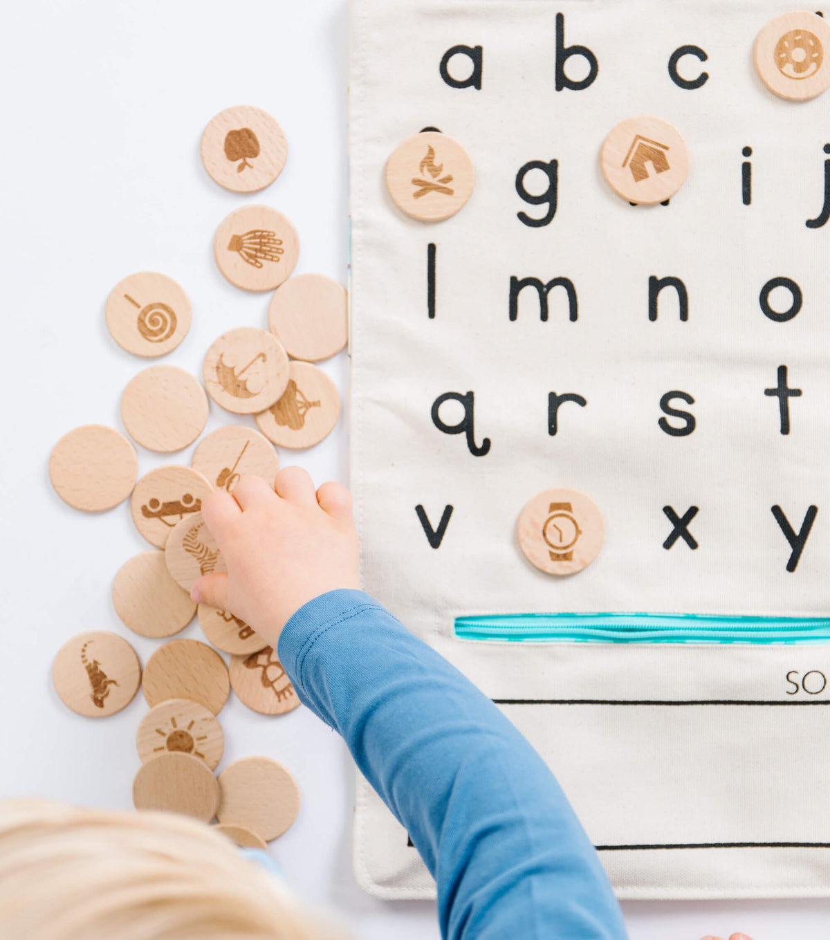 Alphabet Learning Toy: Montessori Letters Matching Game - The Baby Penguin