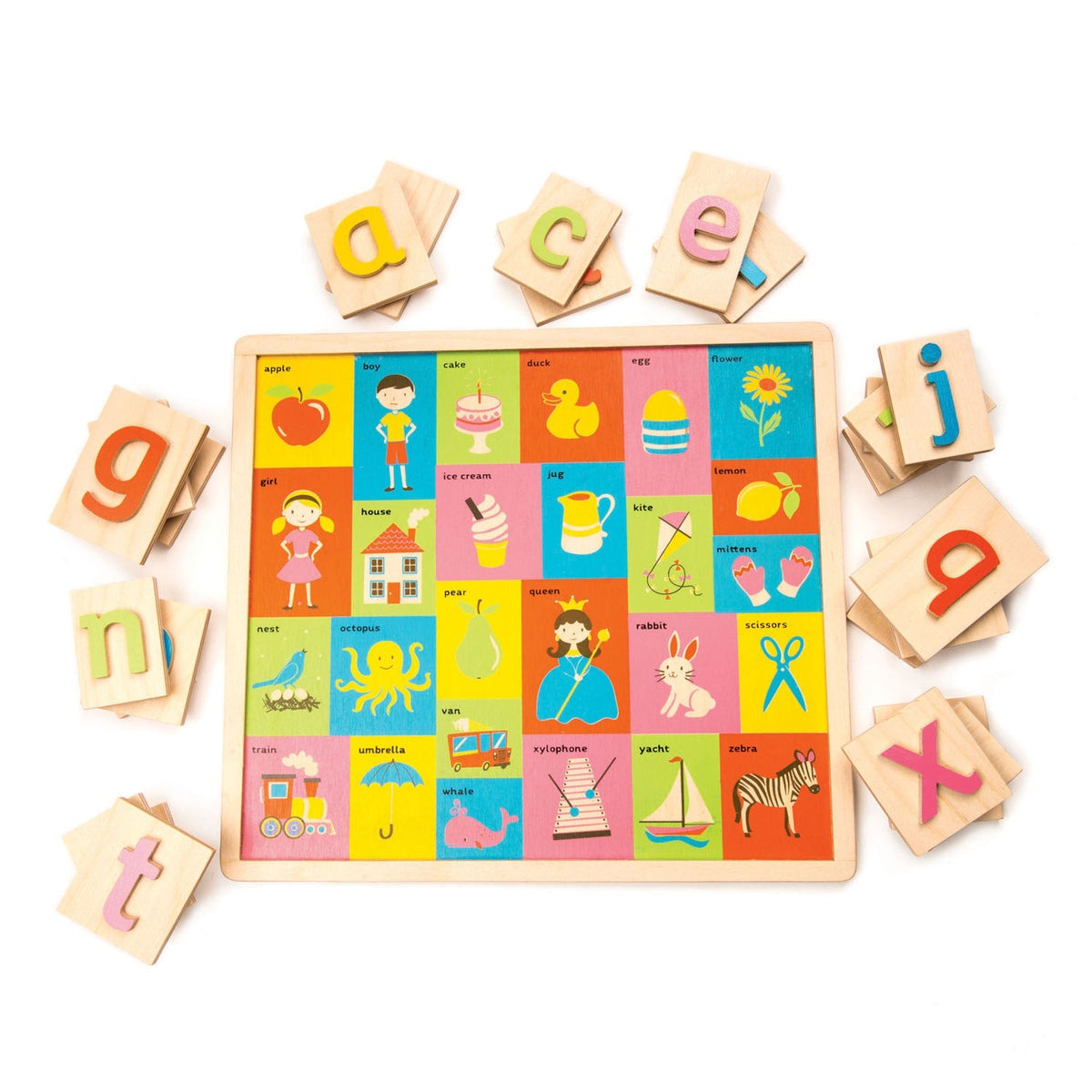 Tender Leaf Alphabet Pictures Wooden Letter Puzzle