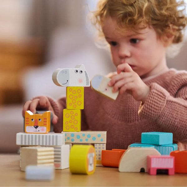  Animal Parade Blocks HABA USA Stacking & Sorting