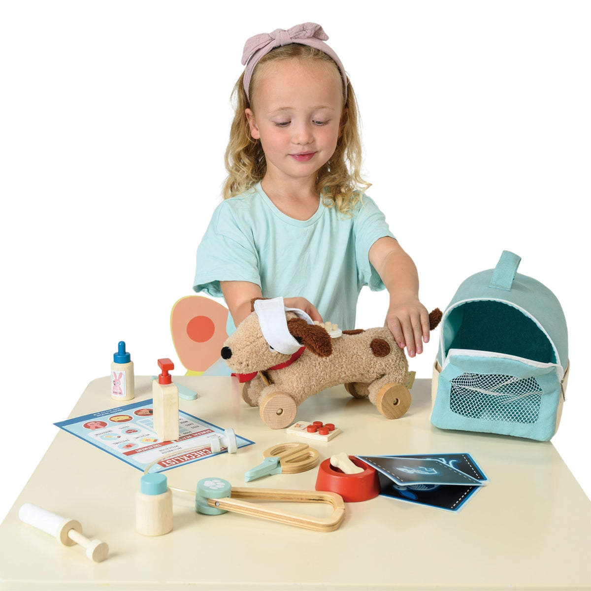 Tender Leaf Animal Rescue Vet Case Pretend Play Set