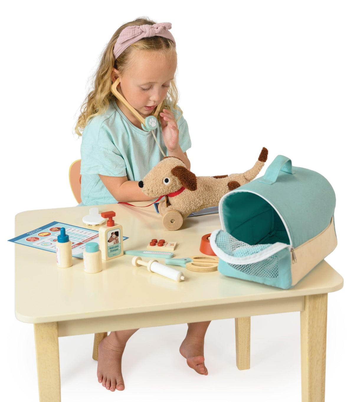 Tender Leaf Animal Rescue Vet Case Pretend Play Set