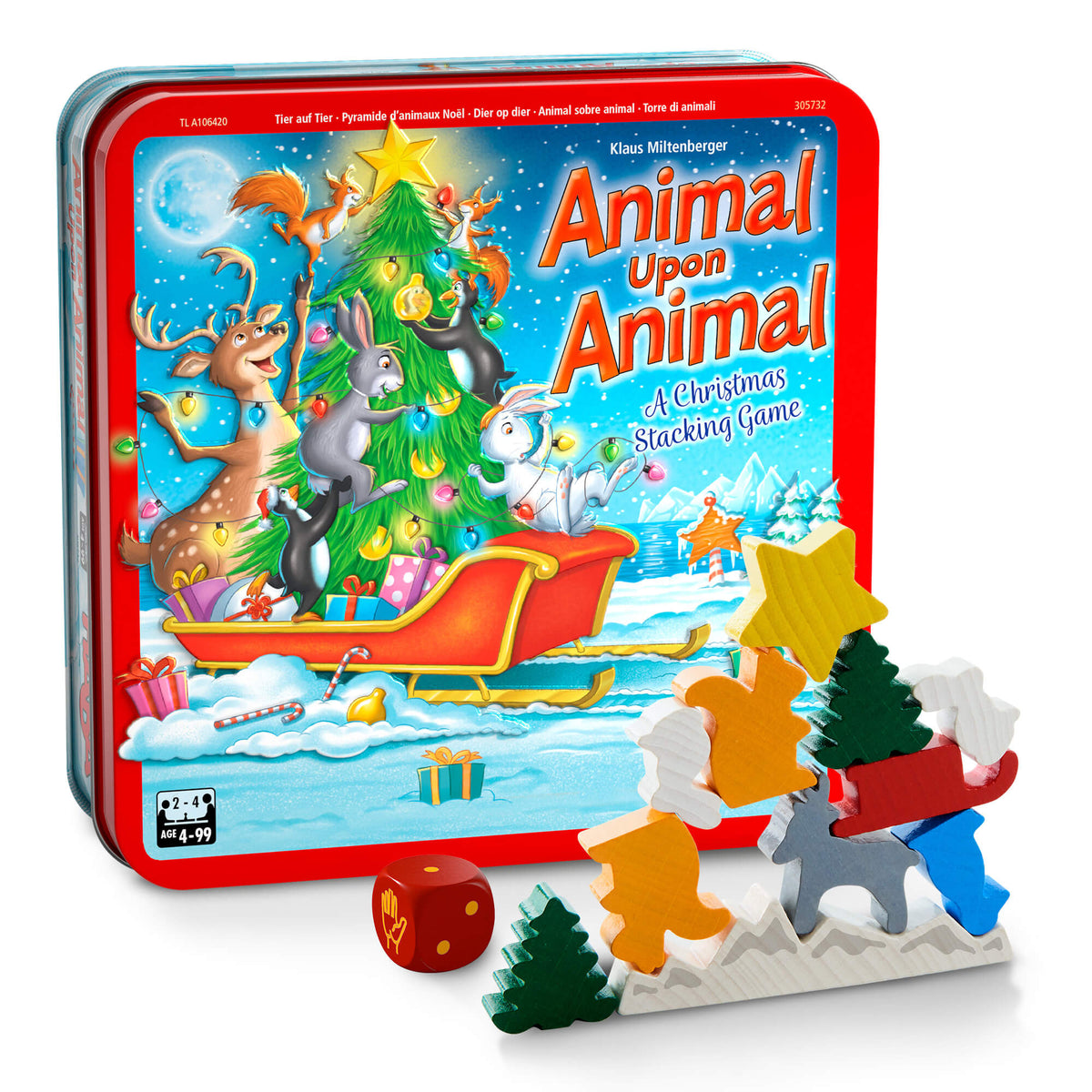 Animal Upon Animal Christmas Stacking Game - The Baby Penguin