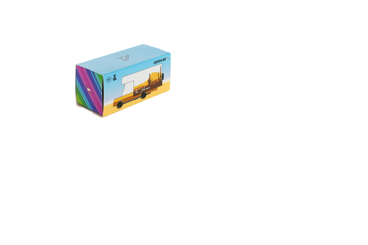 Candylab Arizona RV wooden toy in its product box