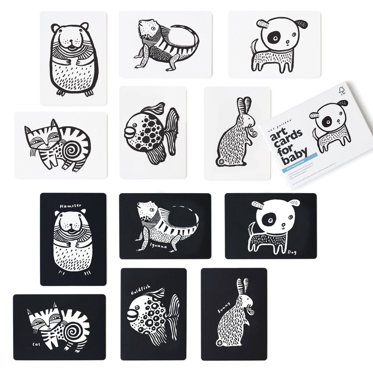 Art Cards for Baby - Pets Collection - The Baby Penguin