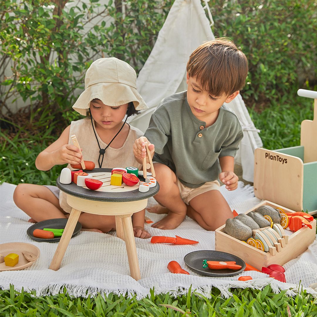 PlanToys Wooden BBQ Pretend Play Set