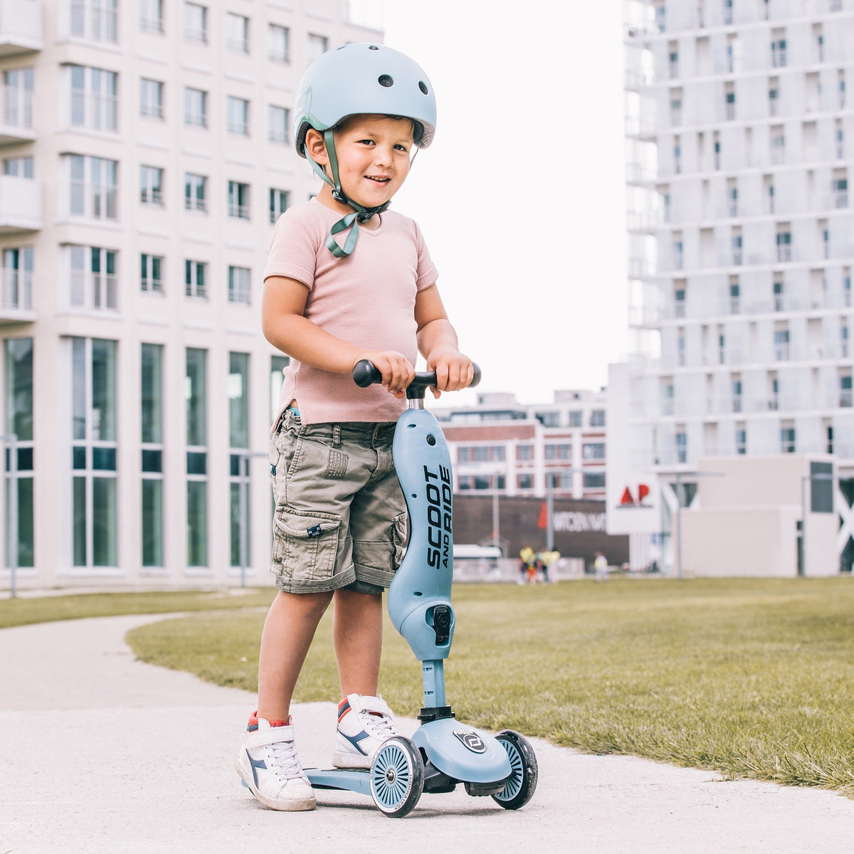 Baby Helmet in Steel – XXS Size for 1-3 Year Old - The Baby Penguin