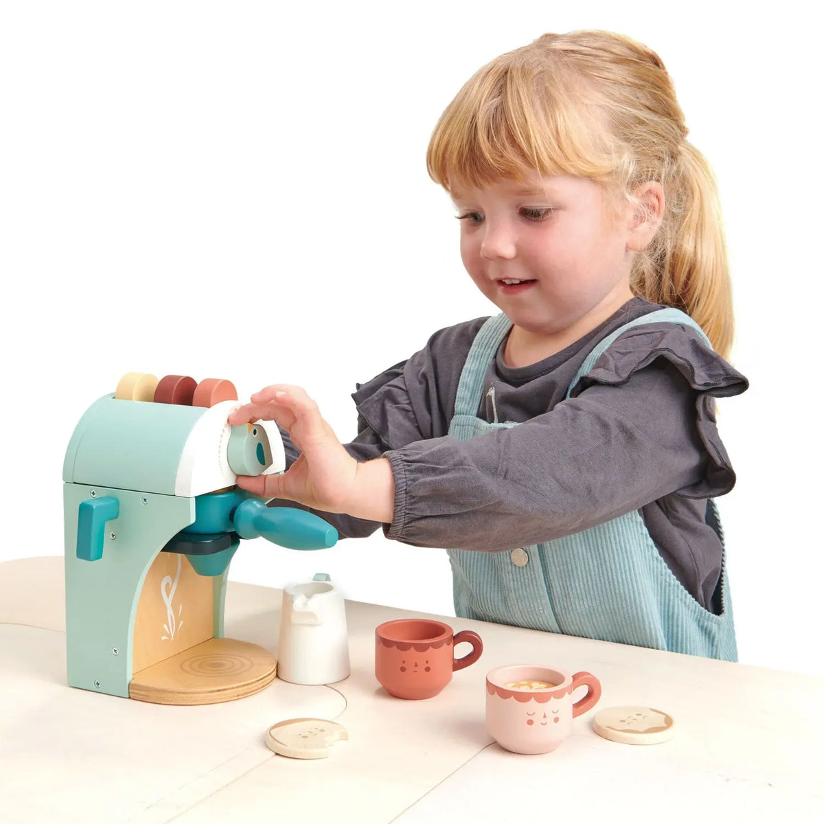 Tender Leaf Babyccino Maker Wooden Coffee Play Set