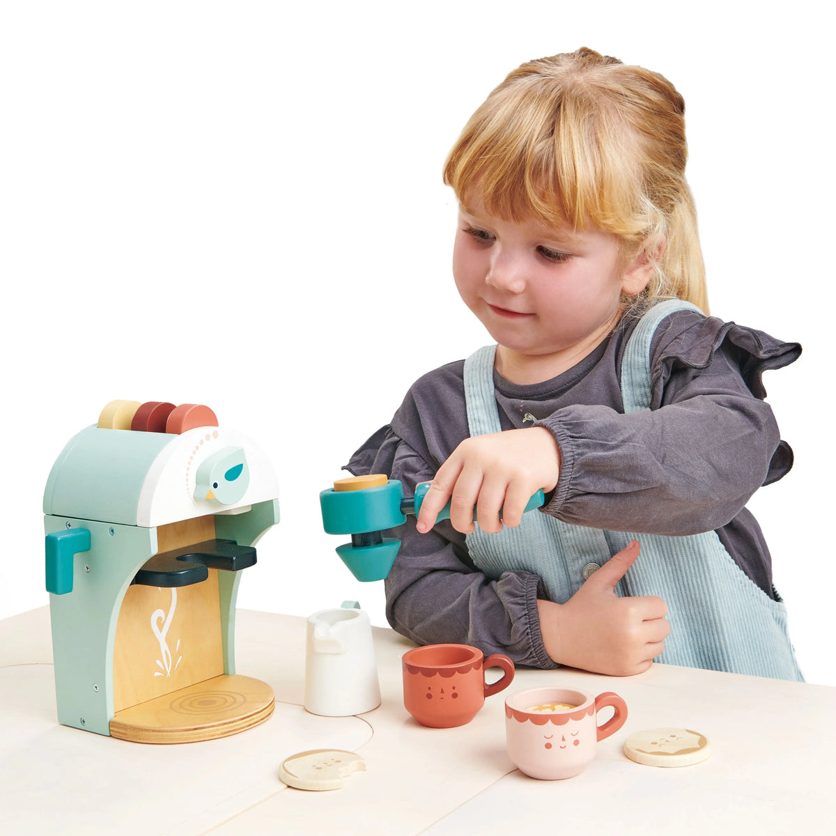 Tender Leaf Babyccino Maker Wooden Coffee Play Set