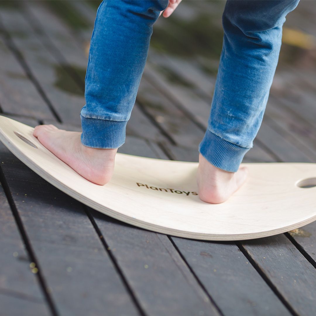 PlanToys Wooden Balance Board with Rope