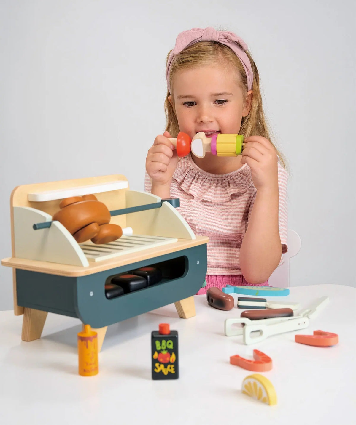 Tender Leaf Wooden Barbecue Play Set