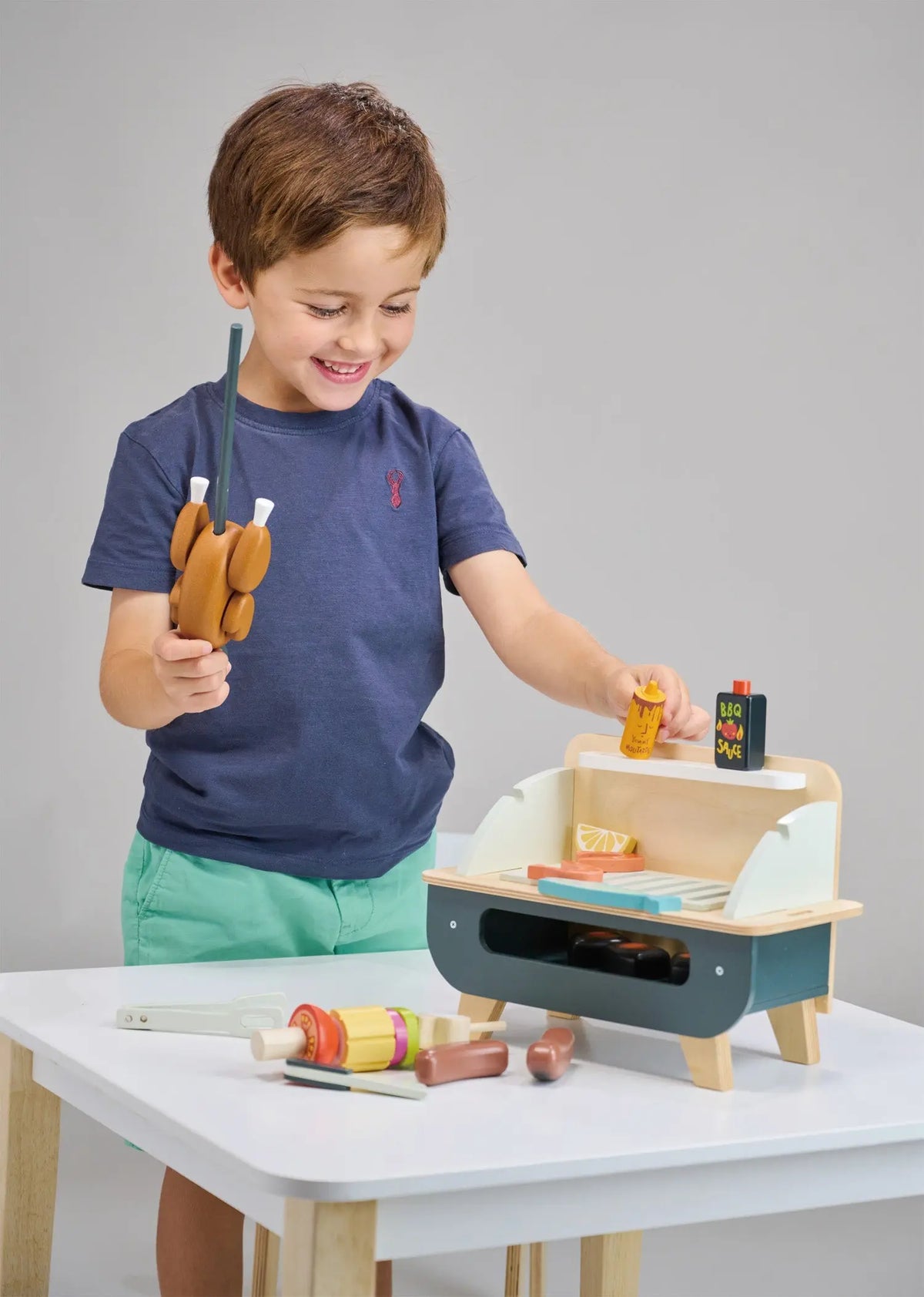 Tender Leaf Wooden Barbecue Play Set