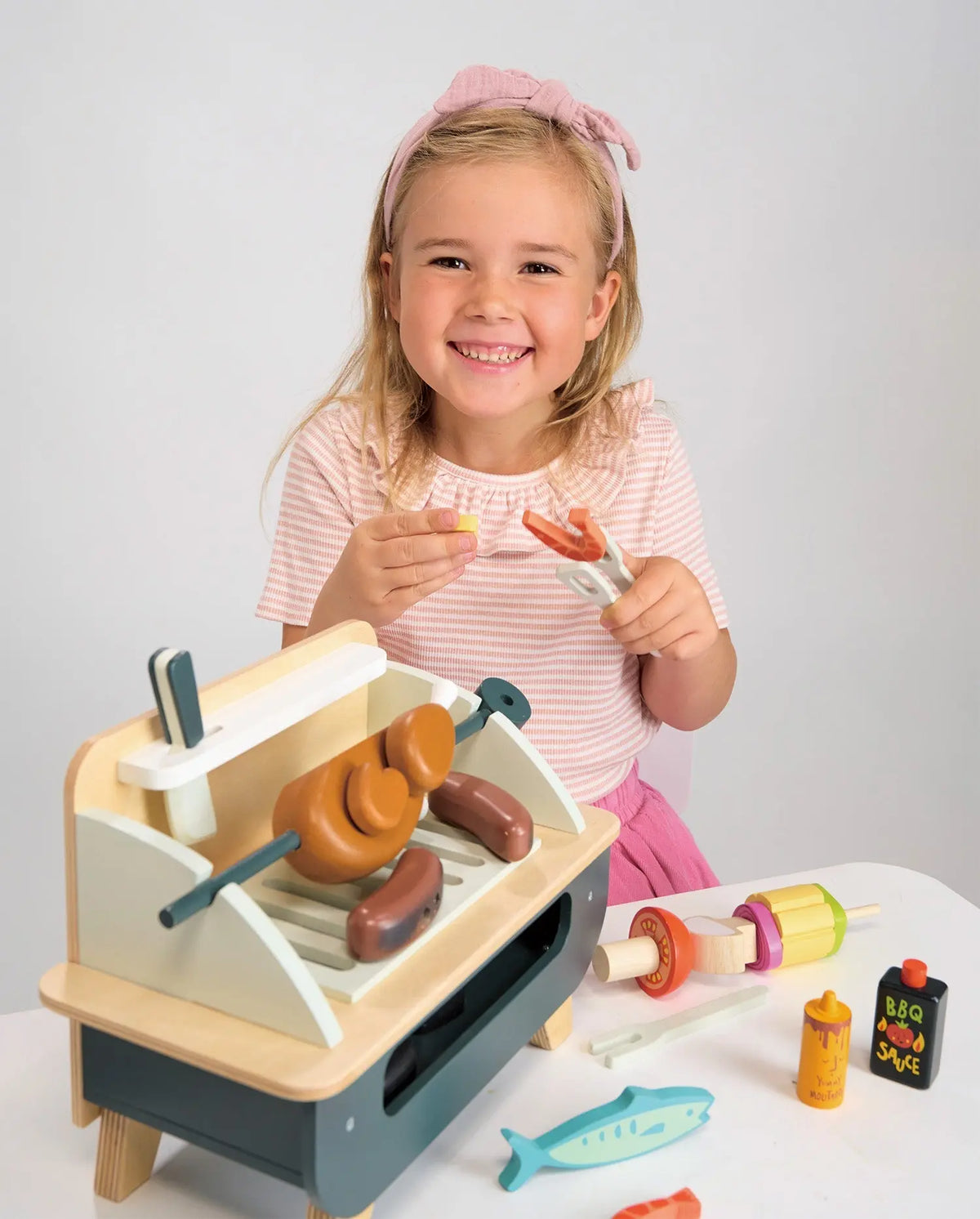 Tender Leaf Wooden Barbecue Play Set