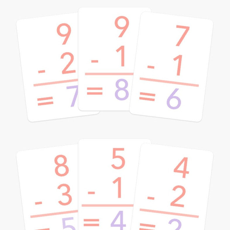 Basic Subtraction Flashcards - The Baby Penguin