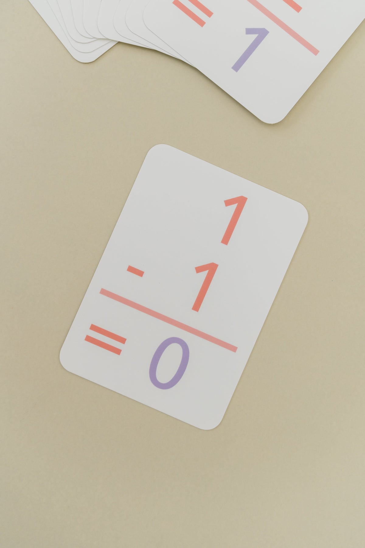 Basic Subtraction Flashcards - The Baby Penguin