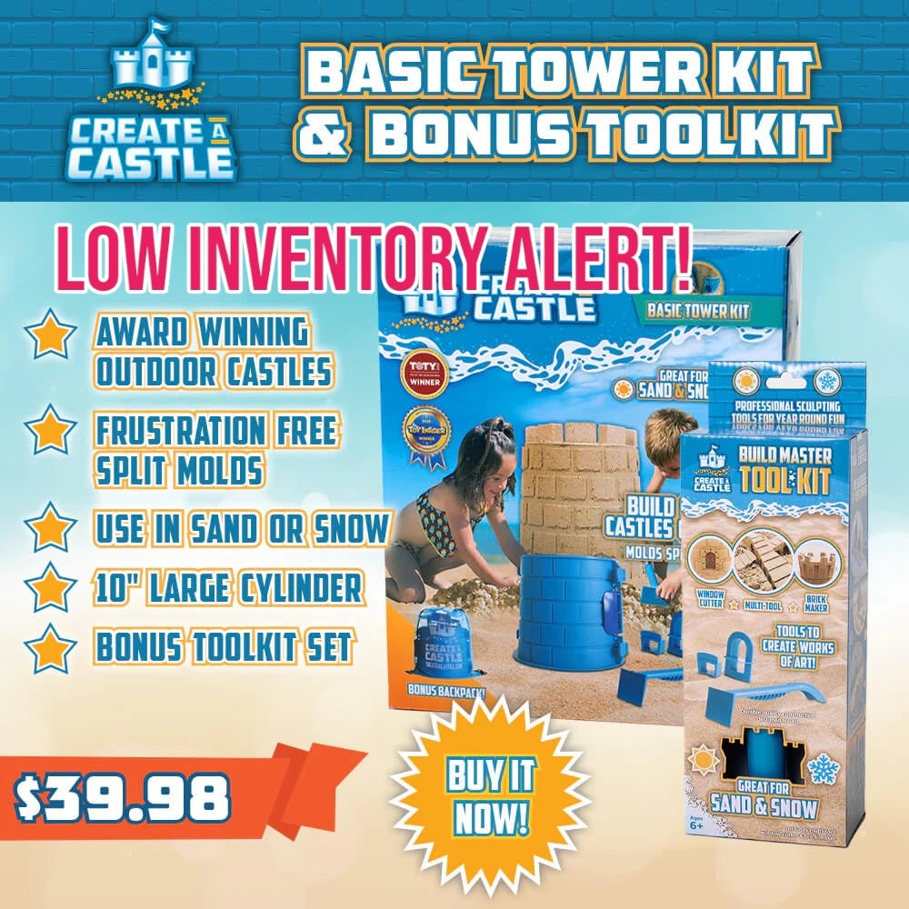 Basic Tower Kit Bundle - Outdoor Sand & Snow Castle Molds - The Baby Penguin