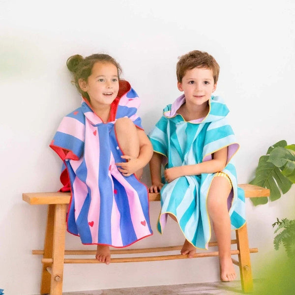 Beach Poncho – Quick-Drying Microfiber Kids Towel - The Baby Penguin