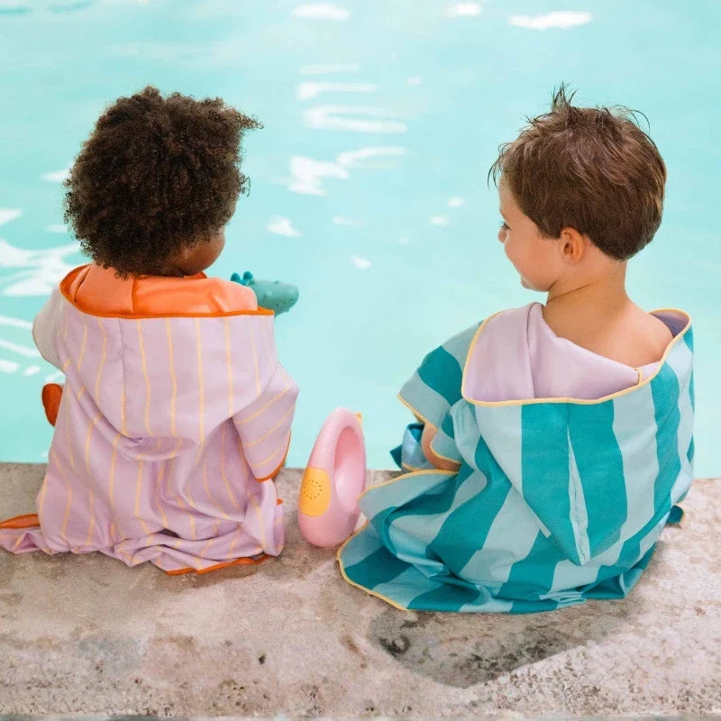 Beach Poncho – Quick-Drying Microfiber Kids Towel - The Baby Penguin
