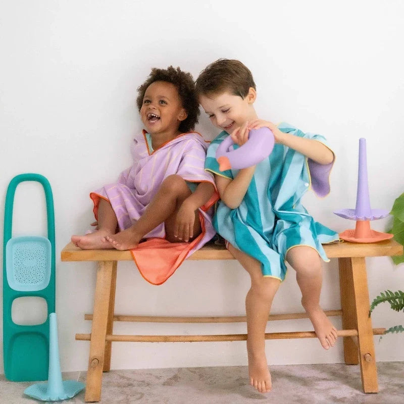 Beach Poncho – Quick-Drying Microfiber Kids Towel - The Baby Penguin