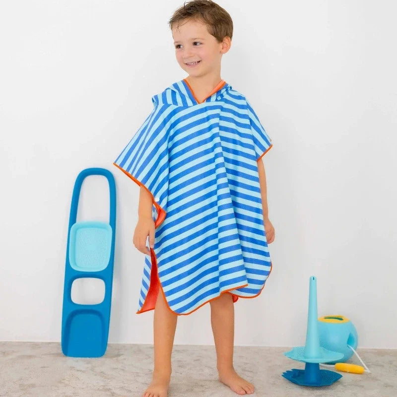 Beach Poncho – Quick-Drying Microfiber Kids Towel - The Baby Penguin