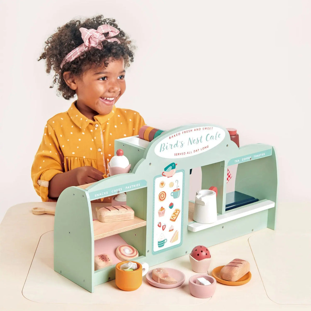 Tender Leaf Bird's Nest Café Wooden Coffee Shop Play Set
