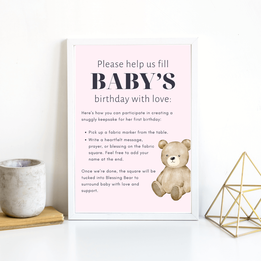 Birthday Blessings Sign - The Baby Penguin