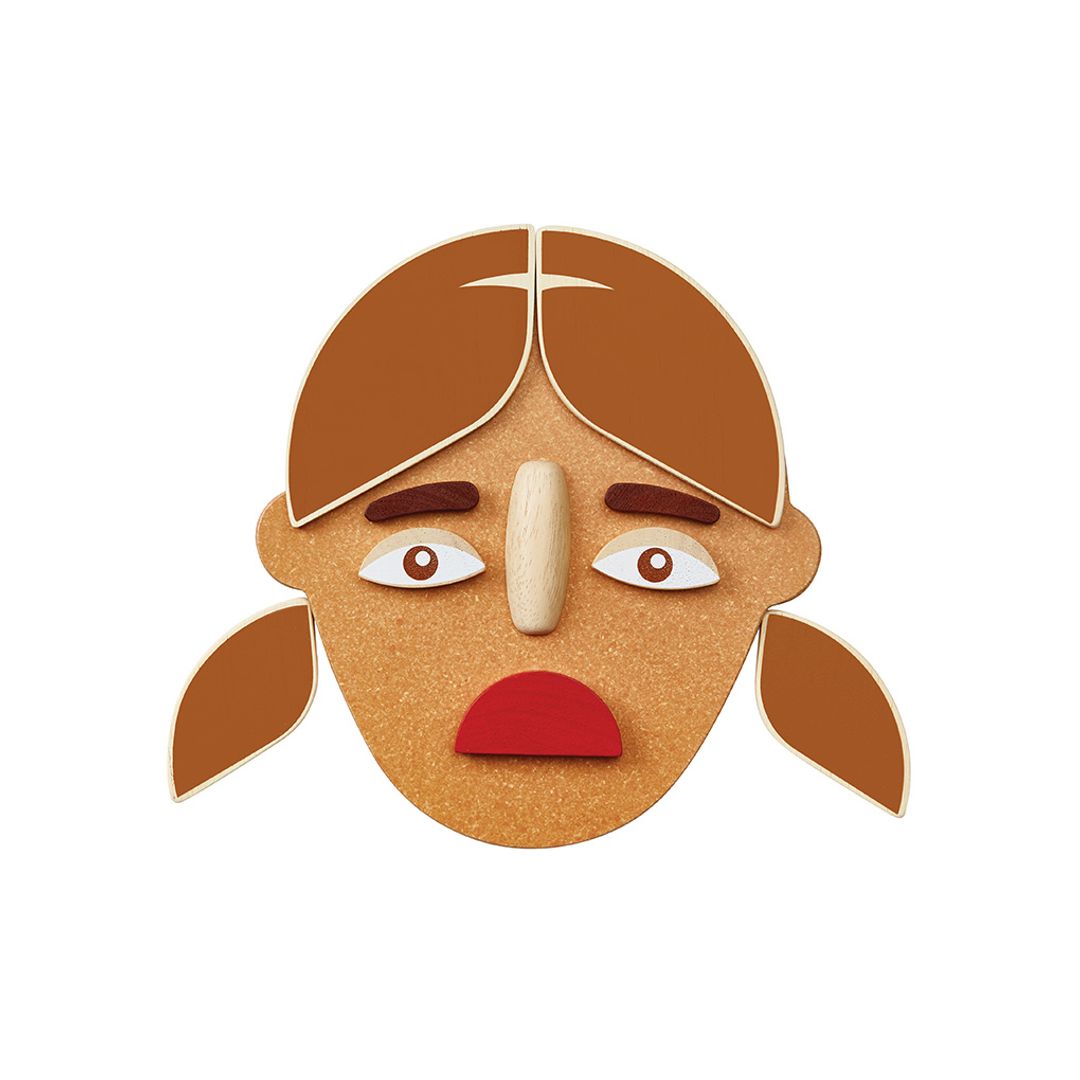 PlanToys Build a Face Wooden Emotion Play Set