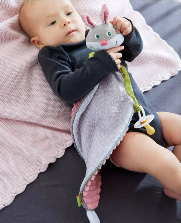Bunny Lovey Baby Blankie | Plush Baby | The Baby Penguin