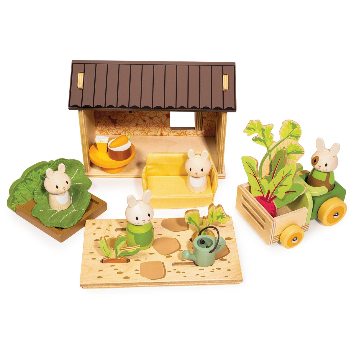 Tender Leaf Bunny's Carrot Patch Wooden Play Set
