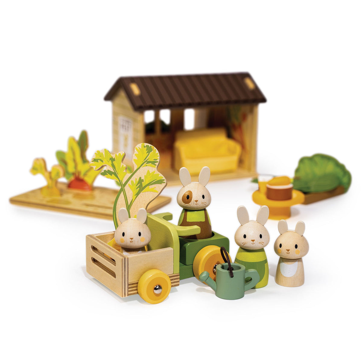 Tender Leaf Bunny's Carrot Patch Wooden Play Set