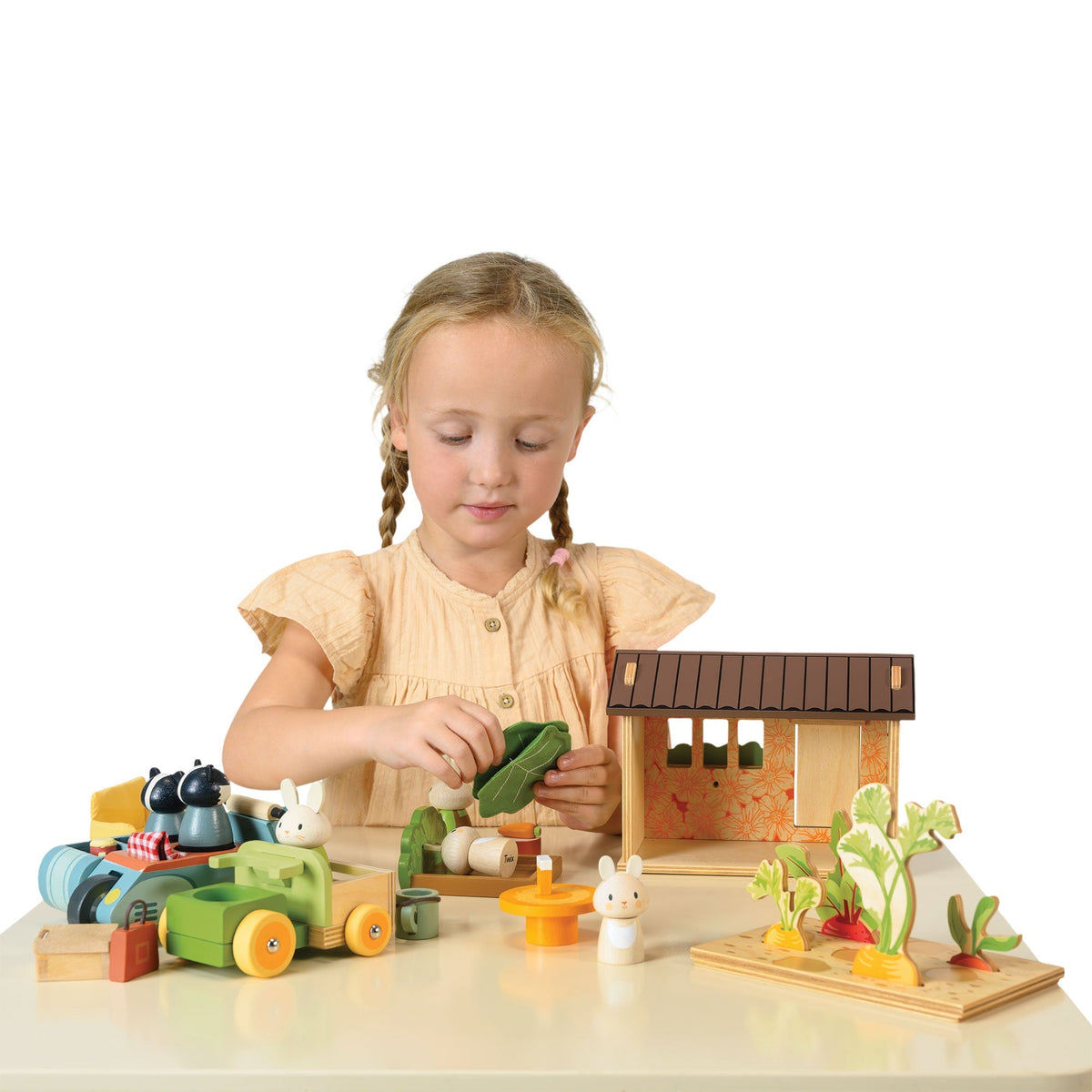 Tender Leaf Bunny's Carrot Patch Wooden Play Set