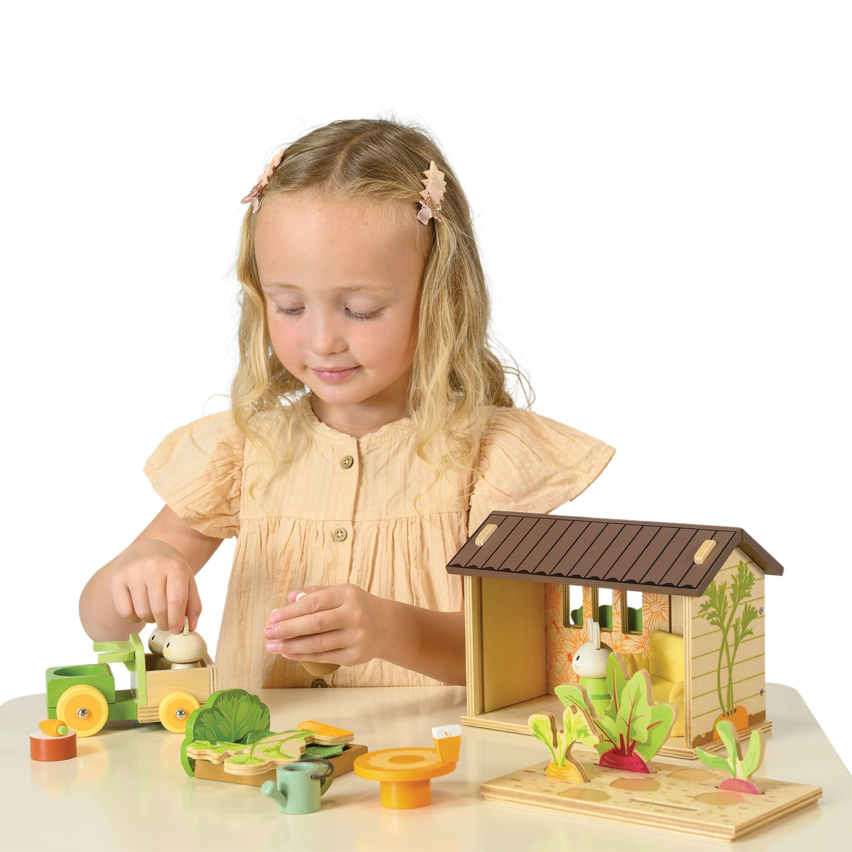 Tender Leaf Bunny's Carrot Patch Wooden Play Set