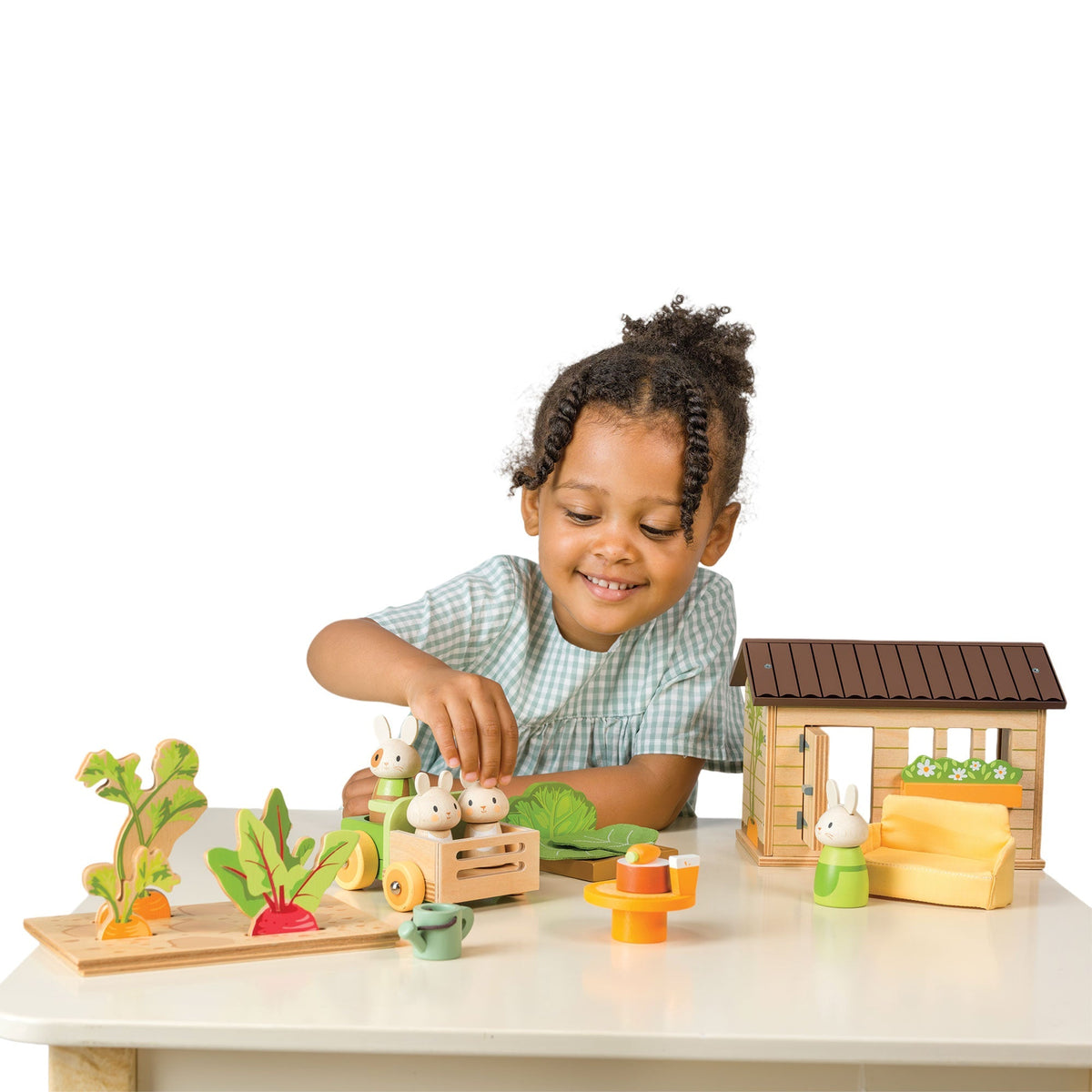 Tender Leaf Bunny's Carrot Patch Wooden Play Set