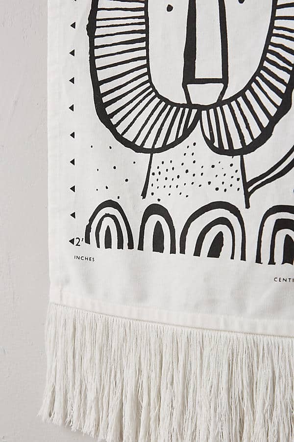 Canvas Growth Chart - Safari - The Baby Penguin