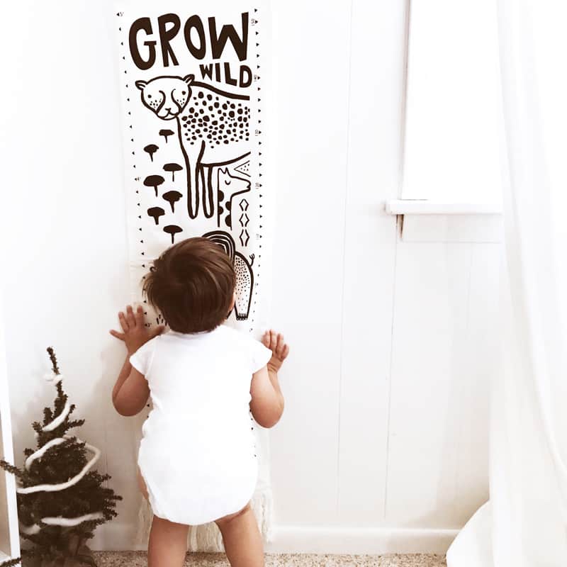 Canvas Growth Chart - Safari - The Baby Penguin