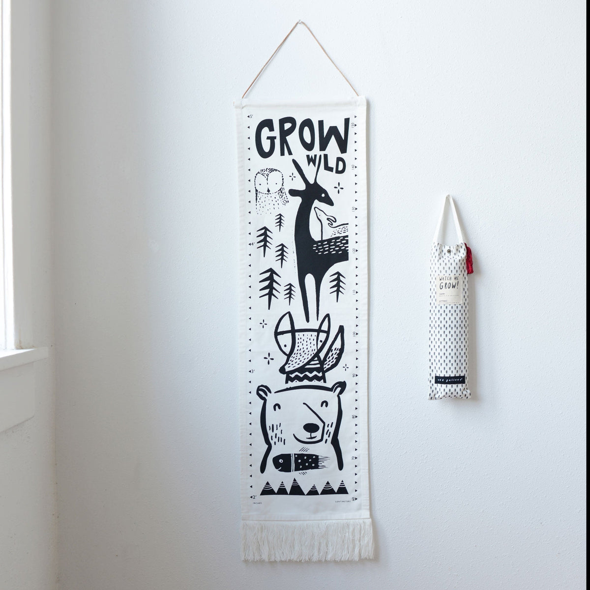 Canvas Growth Chart - Woodland - The Baby Penguin