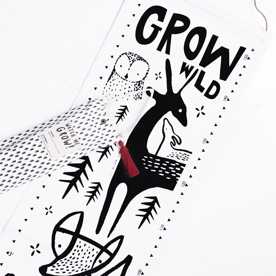 Canvas Growth Chart - Woodland - The Baby Penguin