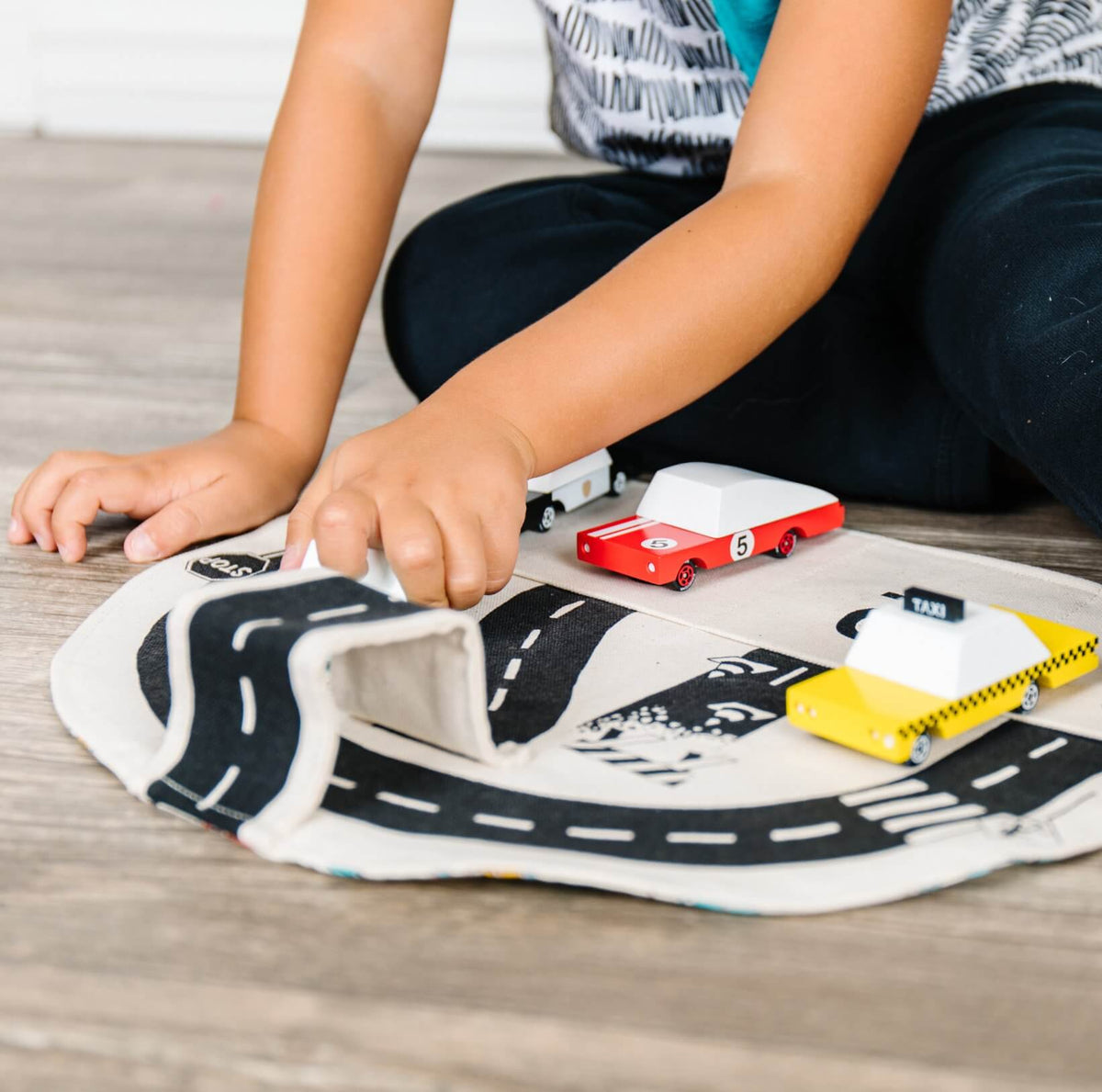 Car Play Mat: "The fun mat is so easy to travel with!" - The Baby Penguin