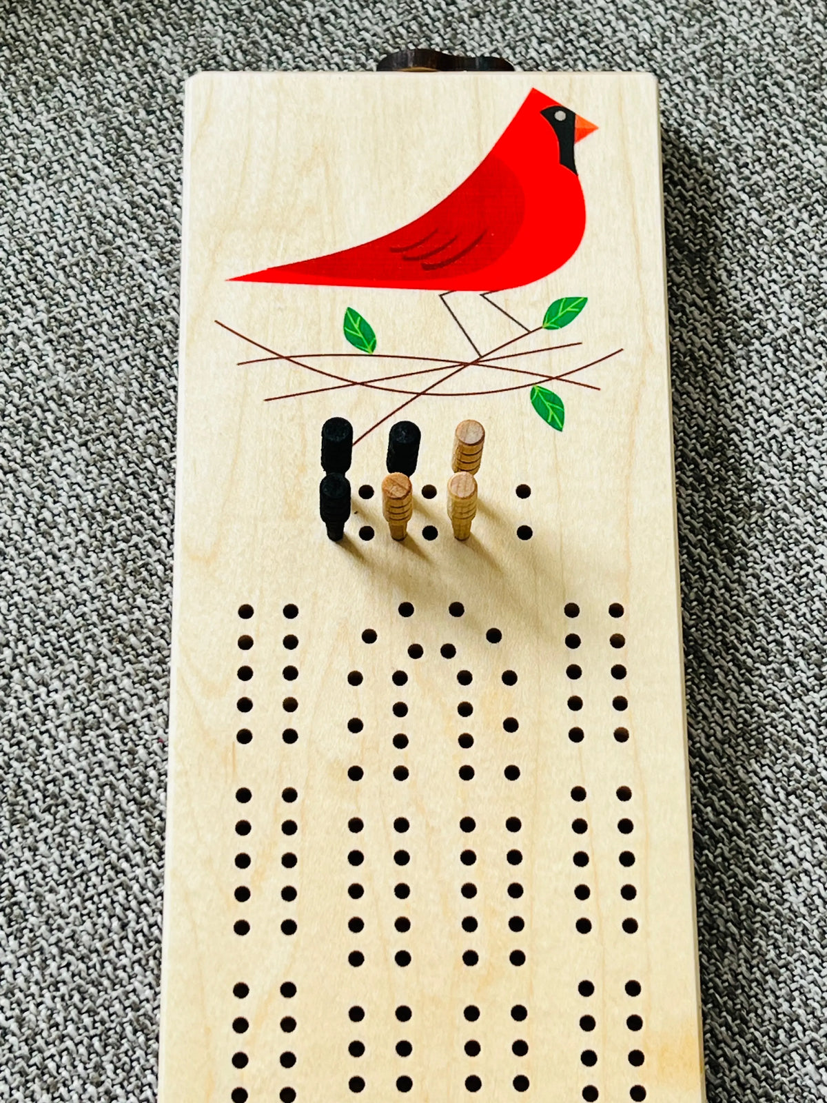 Cardinal Cribbage | Made in USA | Board Games Maple Landmark
