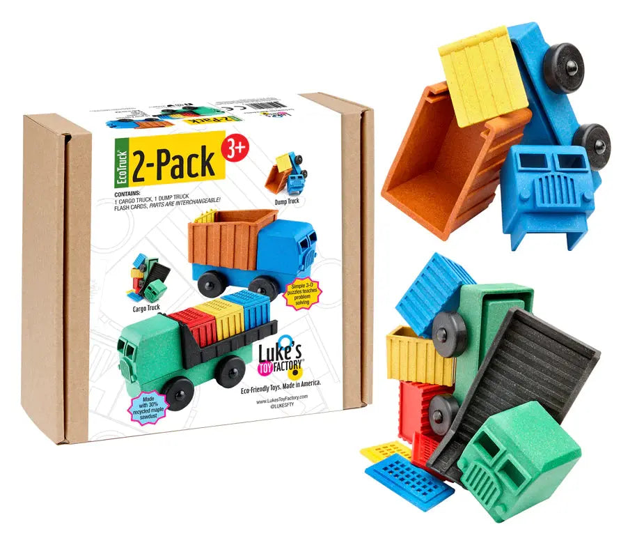 Luke's Toy Factory Cargo & Dump Truck Set – 2 Pack by Luke's Toy Factory – product image 3