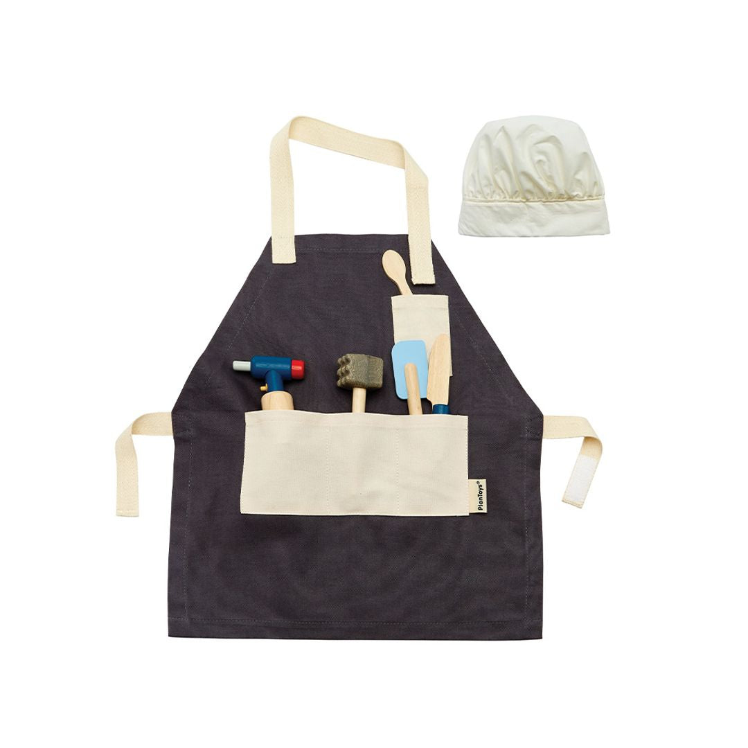 PlanToys Pretend Play Chef Set with Apron and Hat