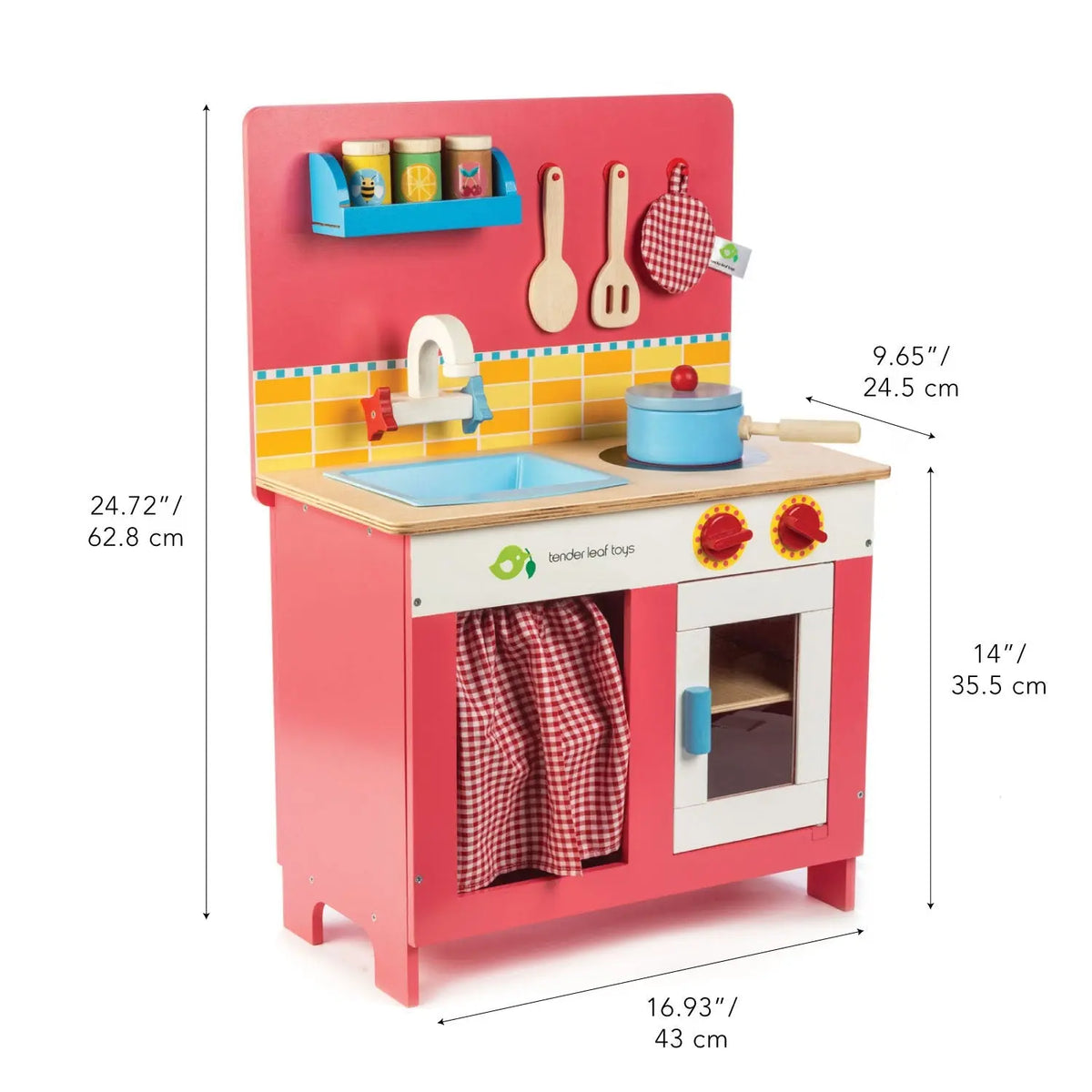 Tender Leaf Cherry Pie Wooden Play Kitchen