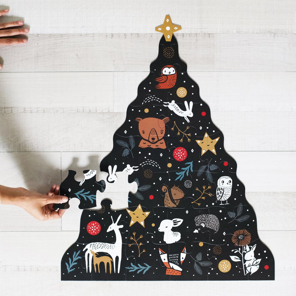 Christmas Tree Floor Puzzle - The Baby Penguin