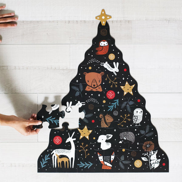 Christmas Tree Floor Puzzle - The Baby Penguin