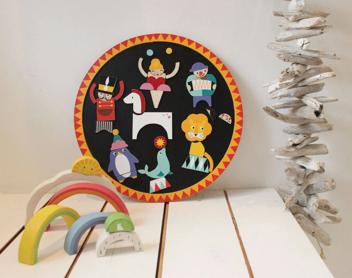 Tender Leaf Circus Night Magnetic Wooden Play Board