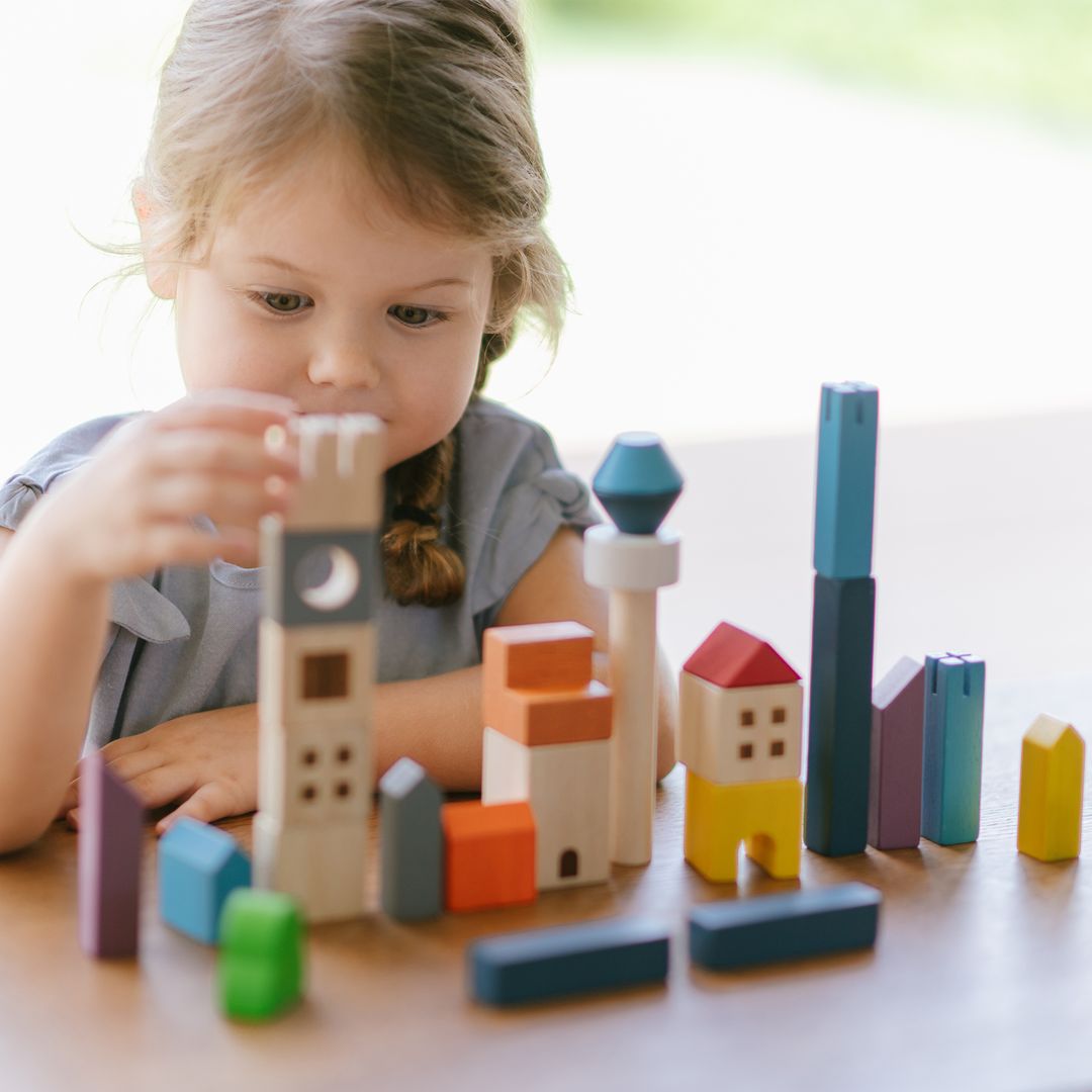 PlanToys Cityscape Wooden Building Blocks