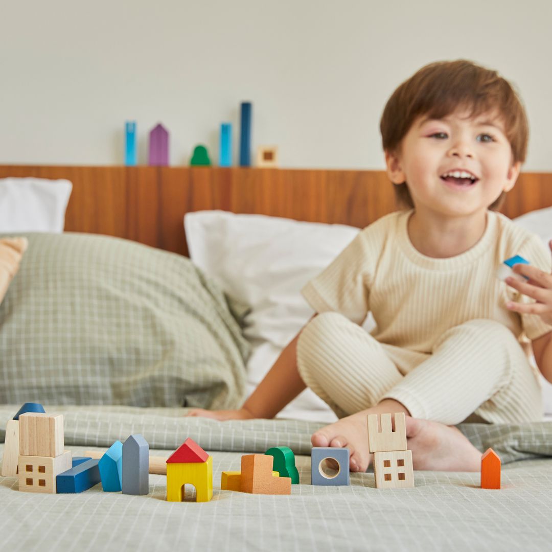PlanToys Cityscape Wooden Building Blocks