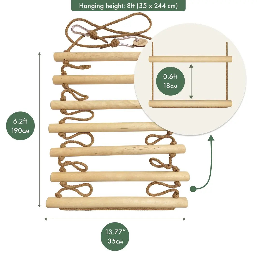 Climbing rope ladder for kids | Ages 3-9 - The Baby Penguin